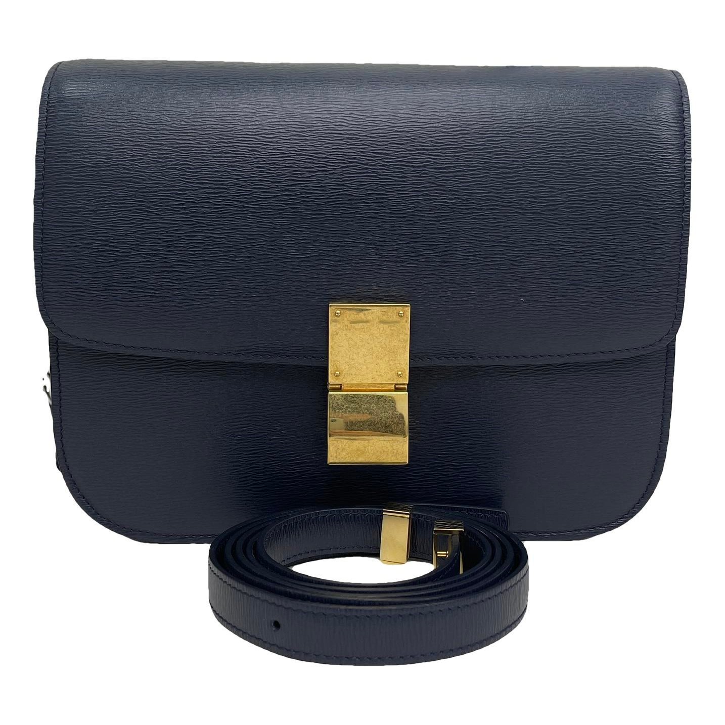 Classic leather crossbody bag