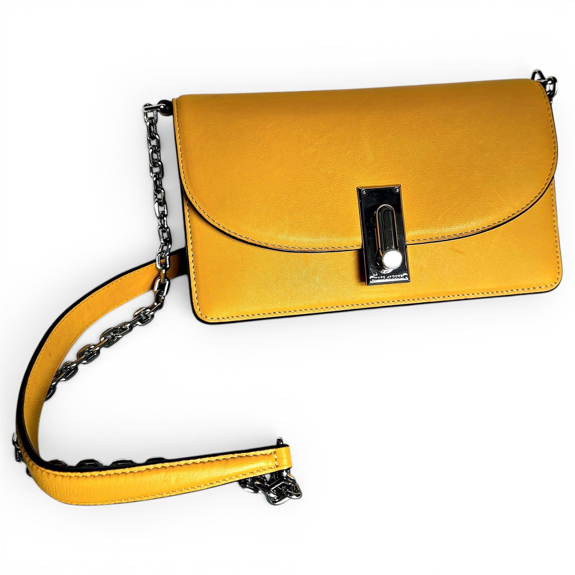 Leather clutch bag