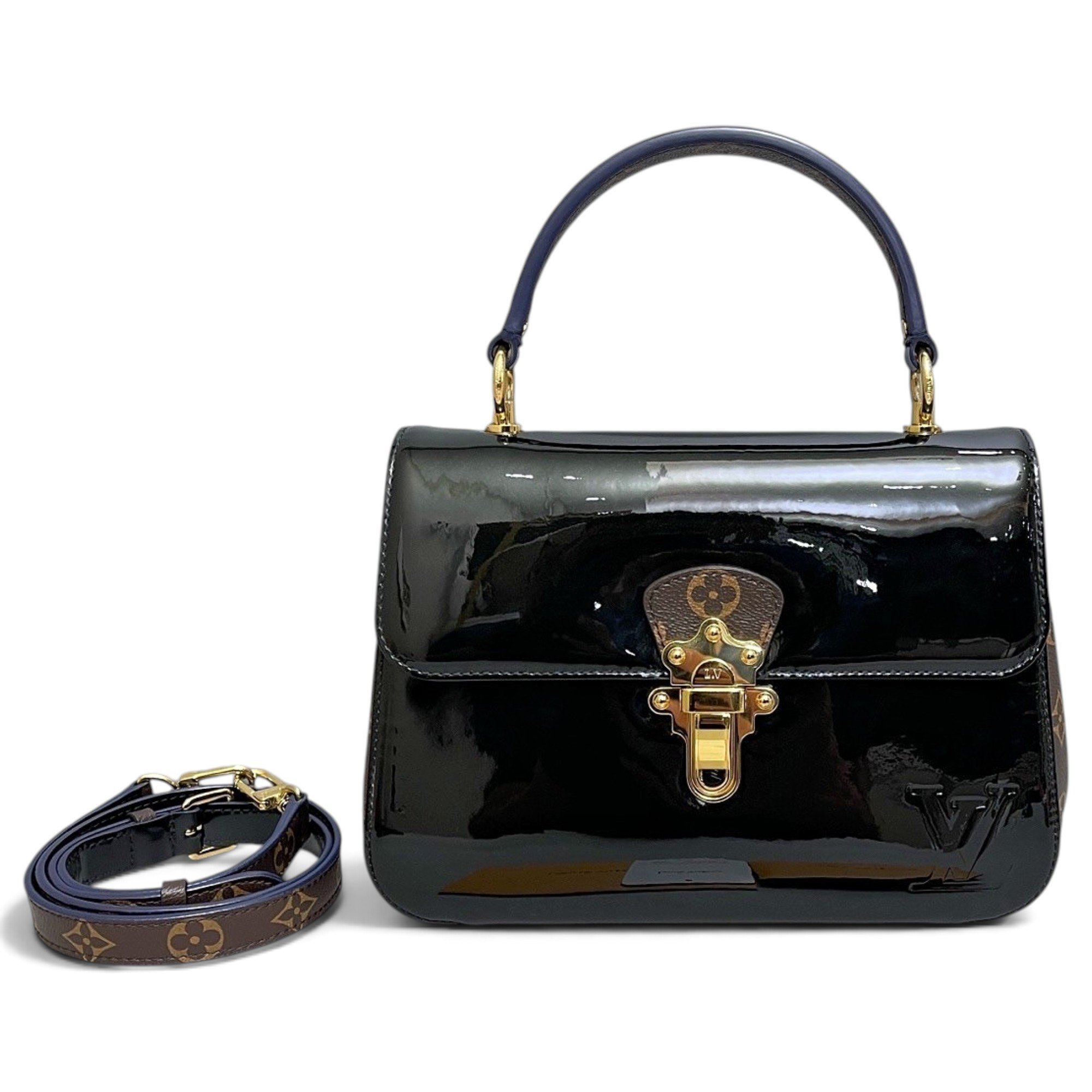 Cherrywood leather handbag
