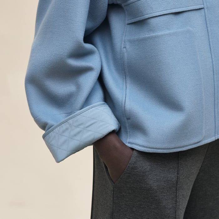 Bleu Adriatique "Chaine d'Ancre" Short Coat