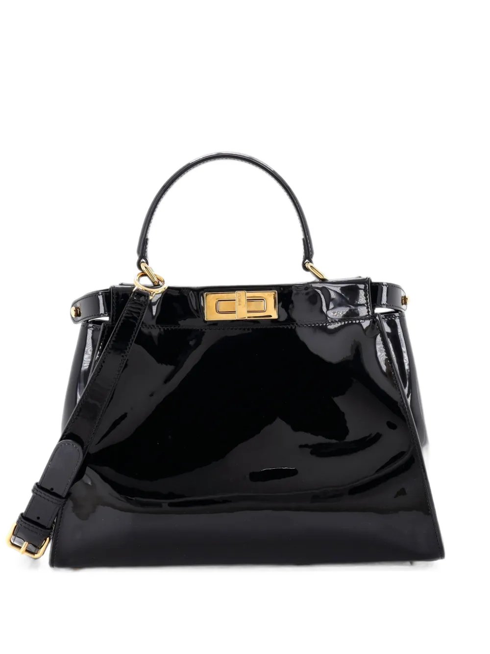 Peekaboo Bag Patent Regular satchel