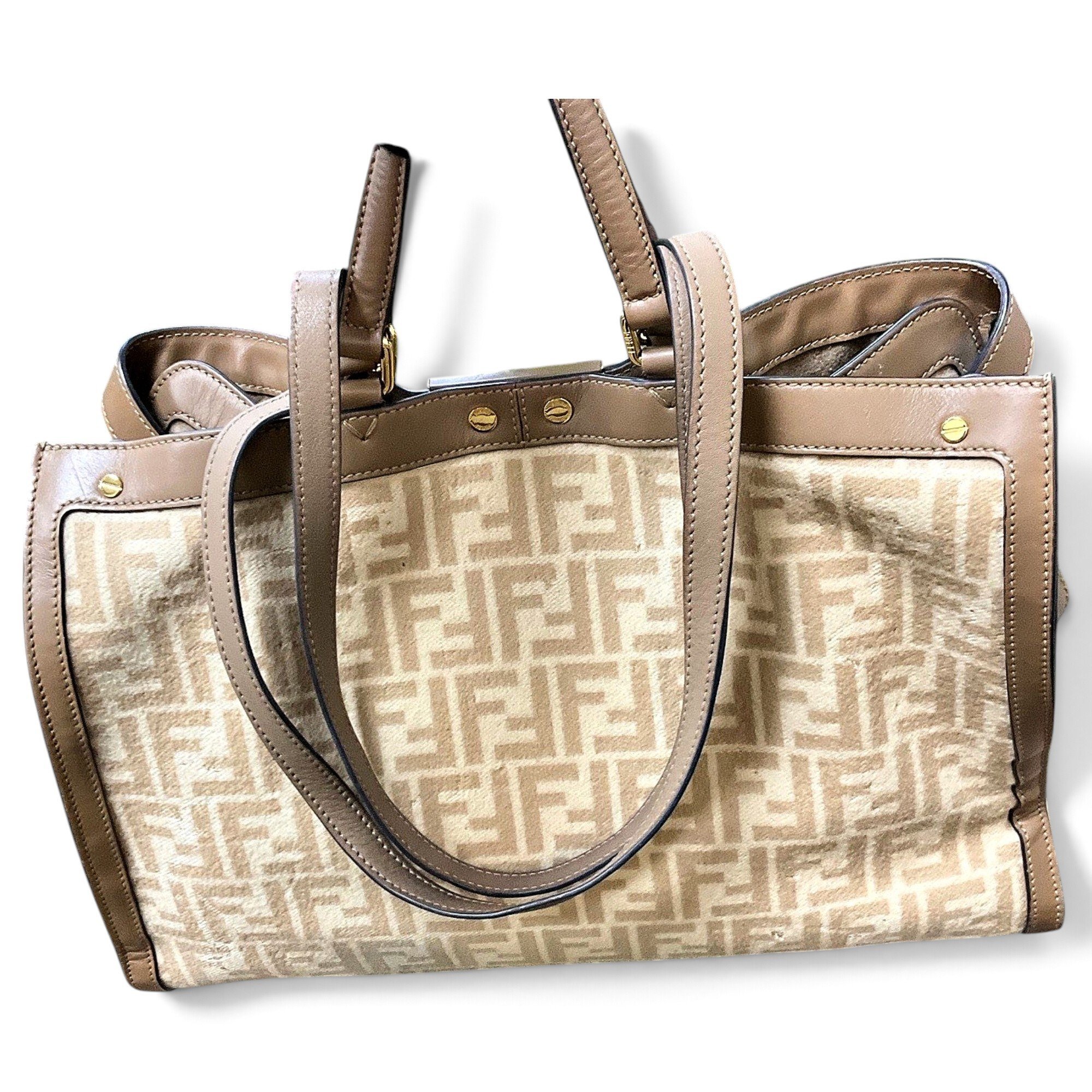 Peekaboo leather handbag