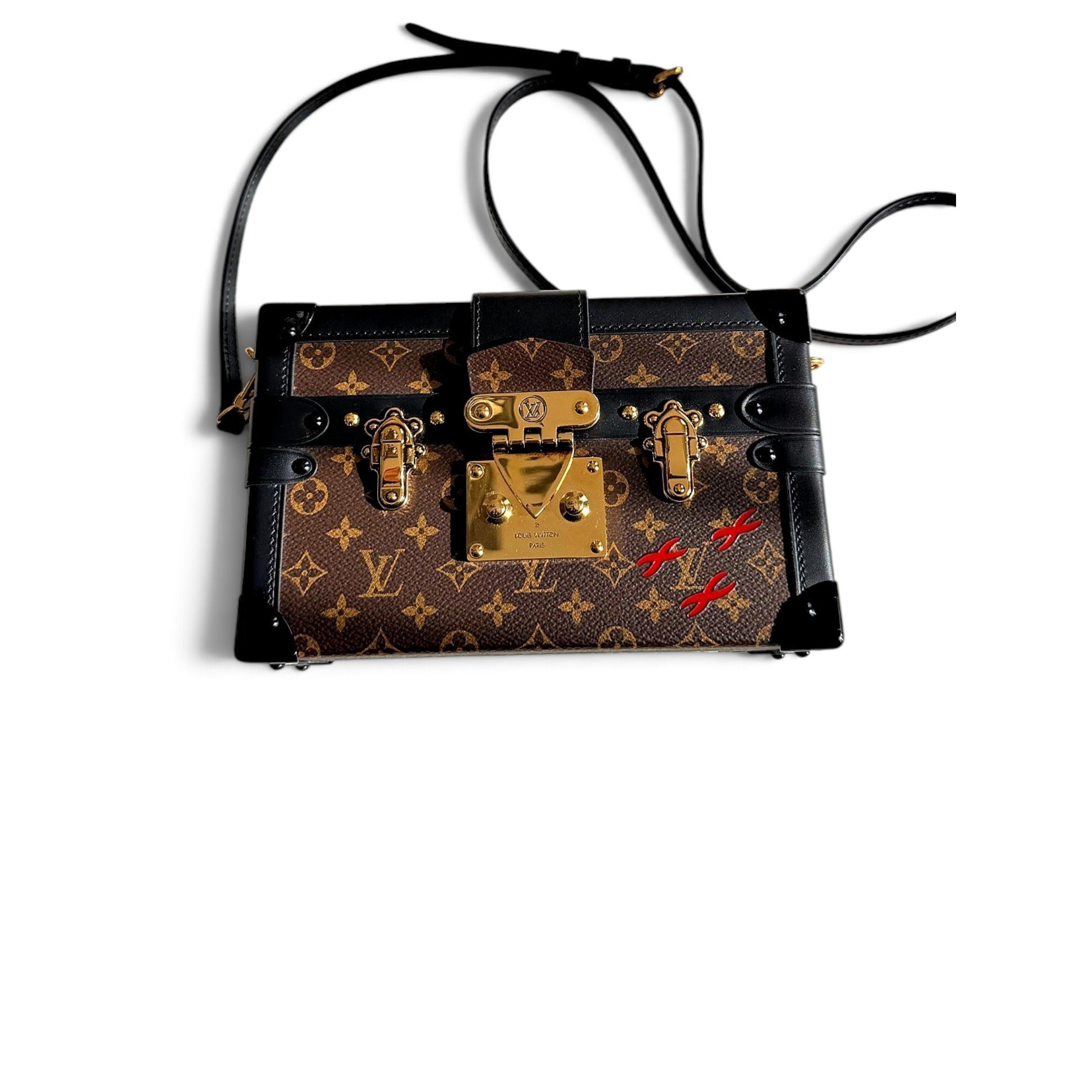 Petite Malle leather mini bag