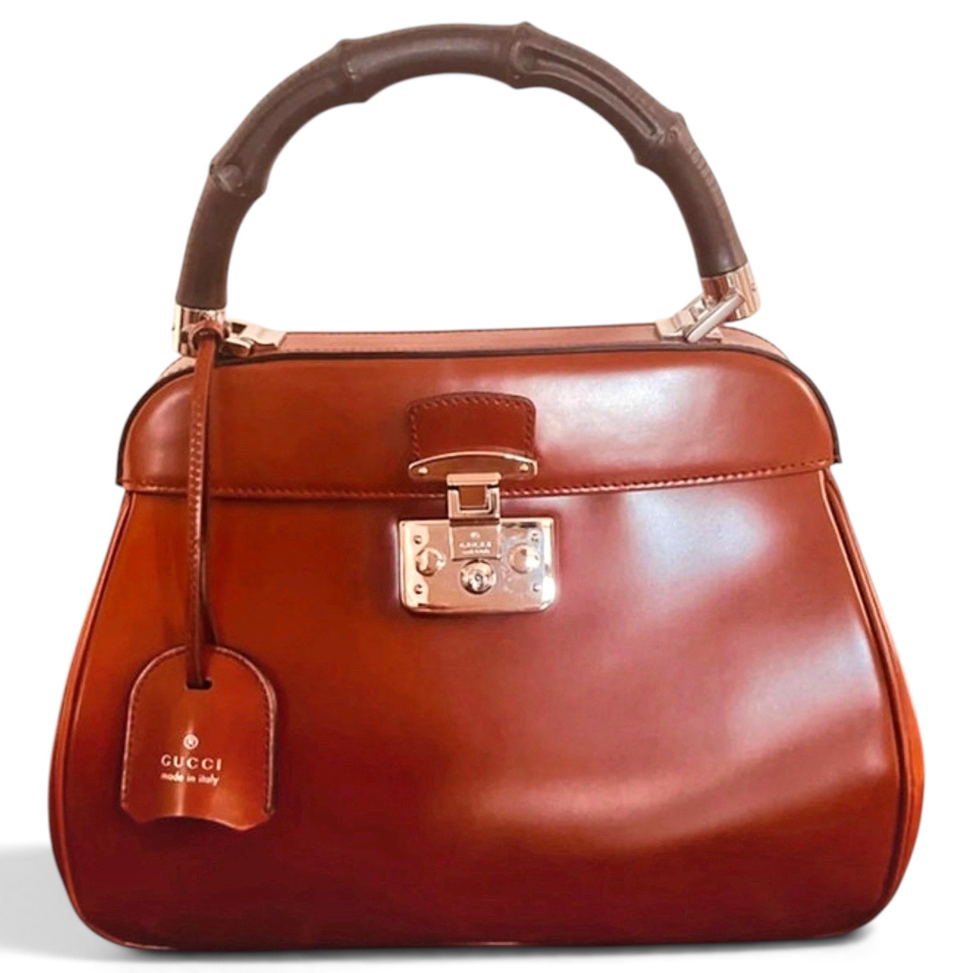 Lady Lock leather handbag