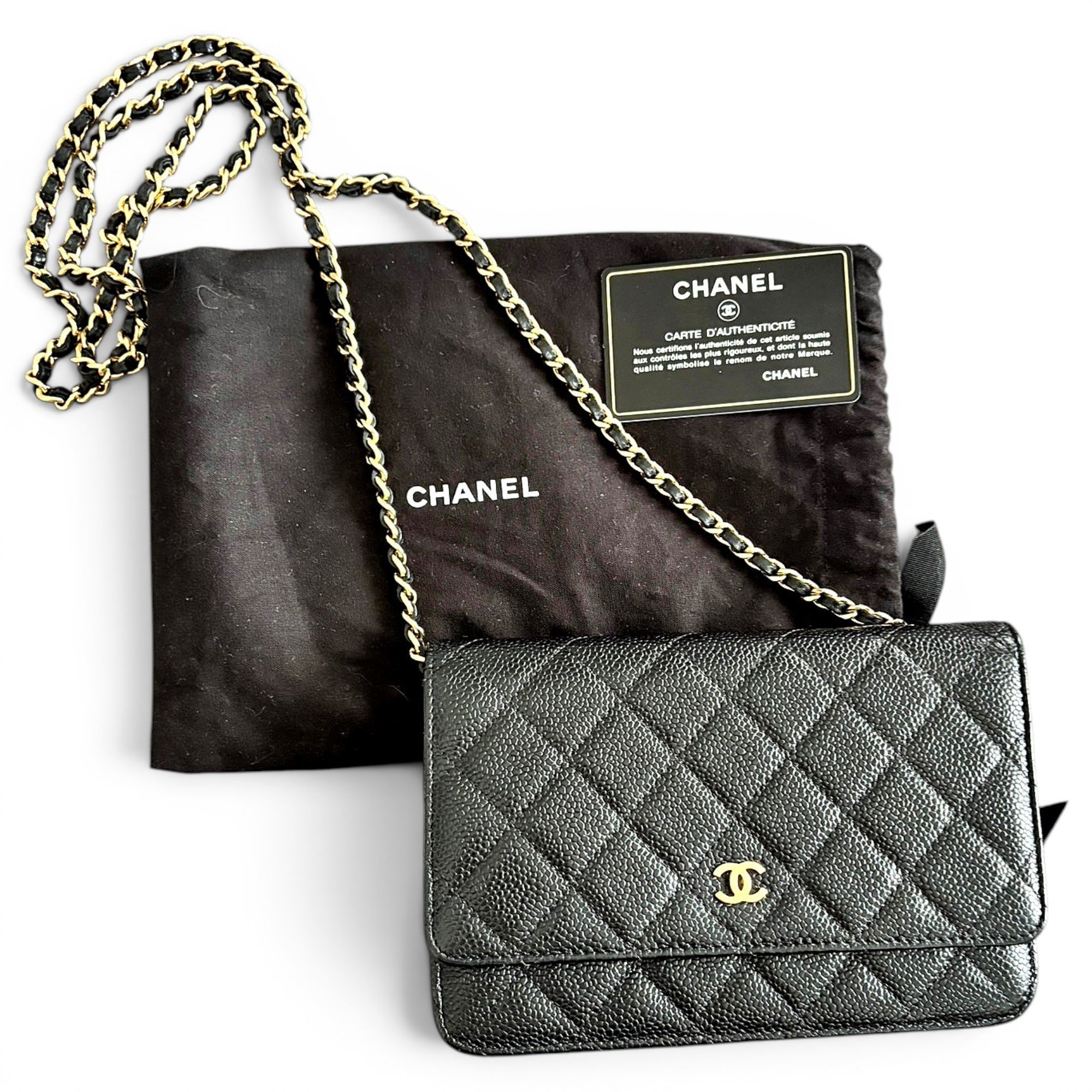 Wallet On Chain Timeless/Classique leather crossbody bag