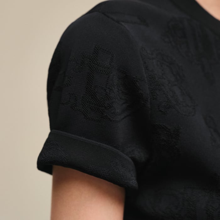 Noir "Ferronnerie" Short-sleeve Sweater
