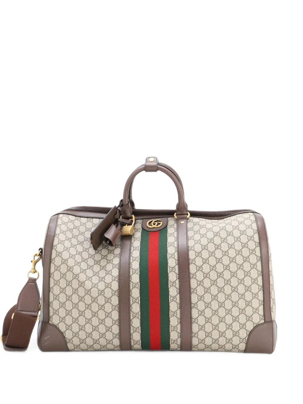 Savoy Web Convertible Duffle Bag GG Coated Canvas Large travel bag