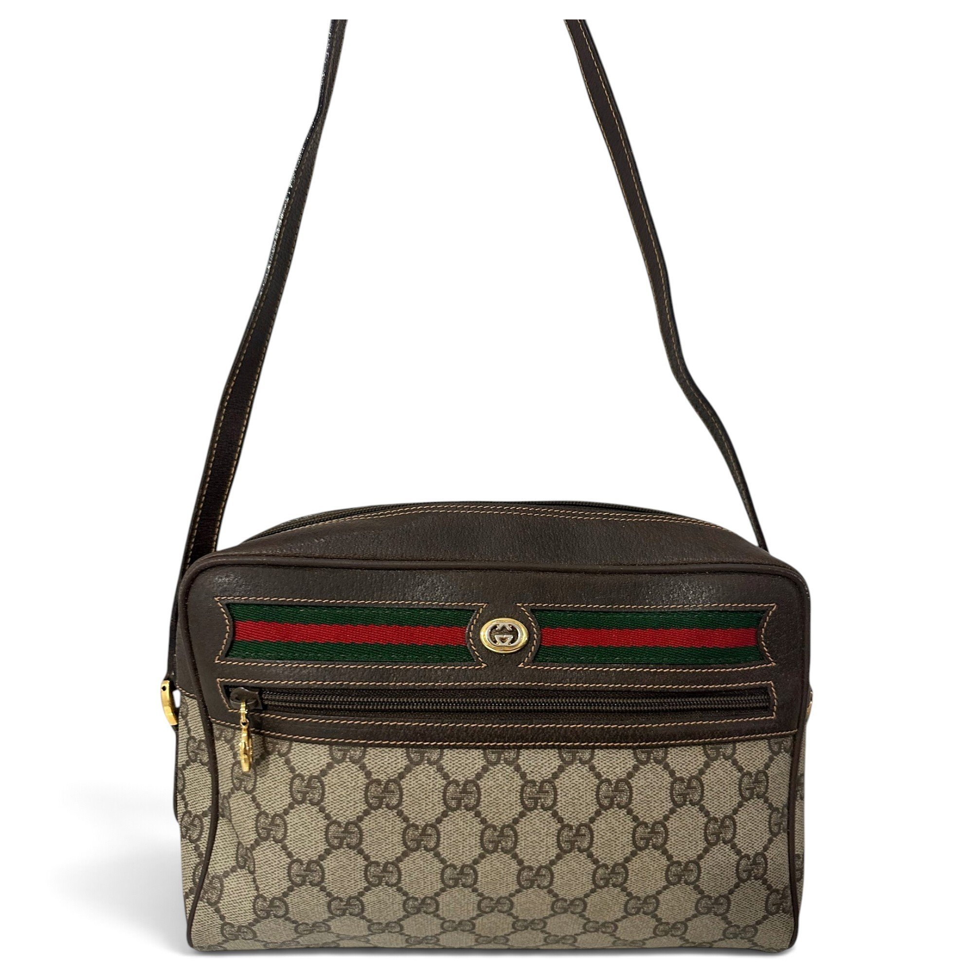 Ophidia leather crossbody bag