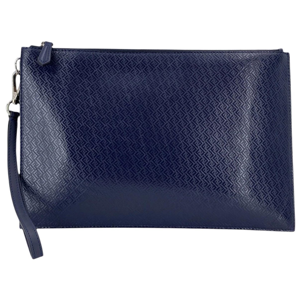Leather clutch bag
