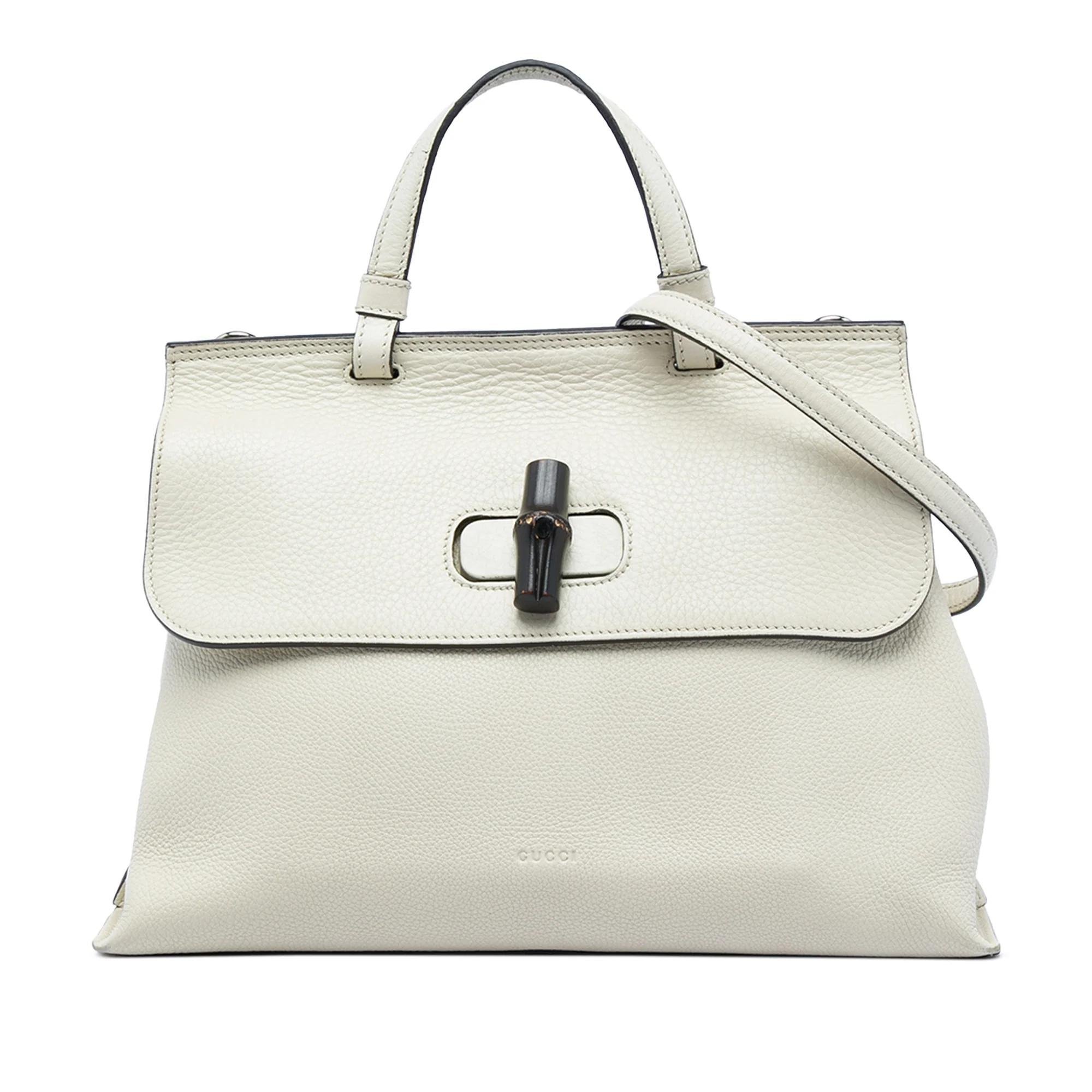 Bamboo pony-style calfskin satchel