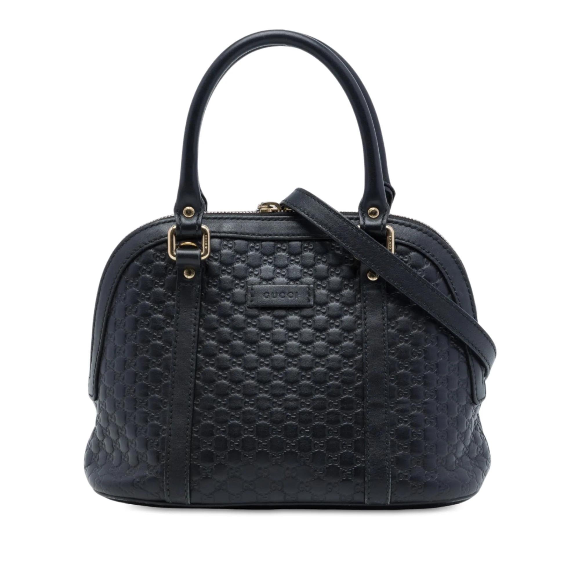 Dôme leather satchel