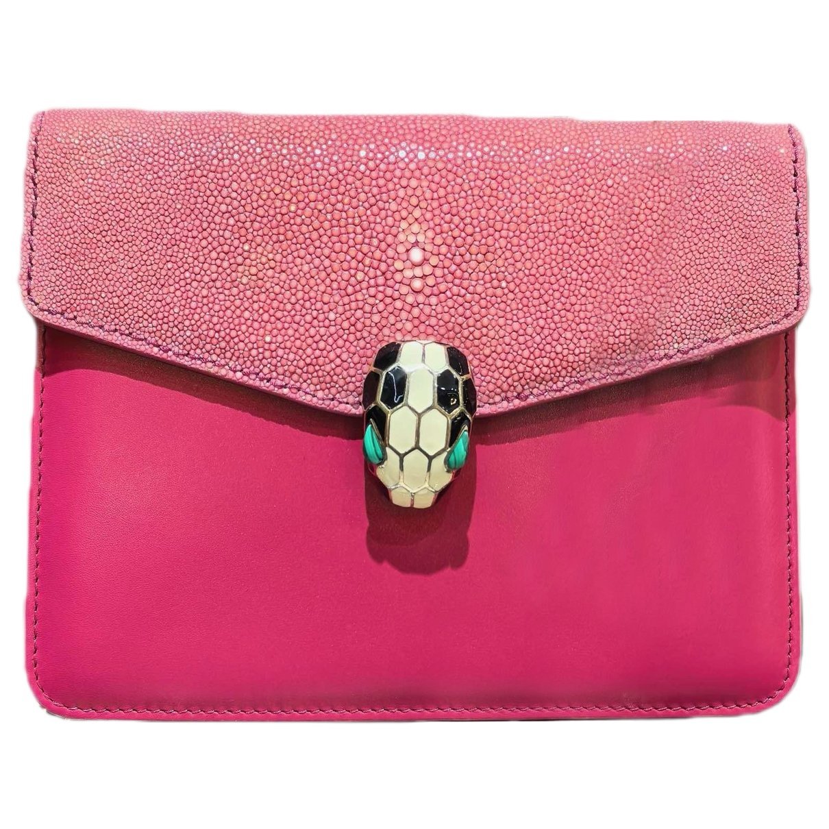 Serpenti leather handbag