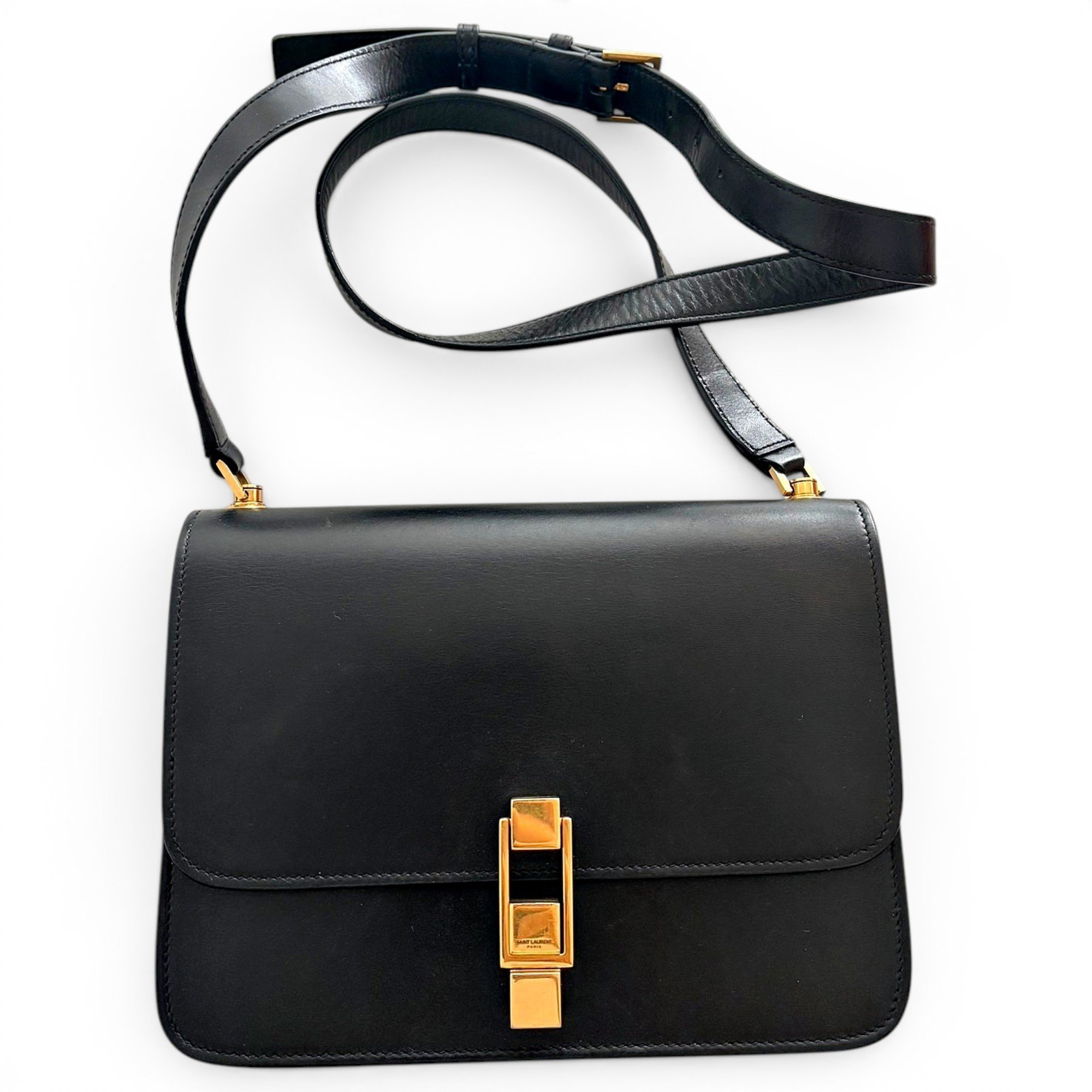 Carré leather crossbody bag