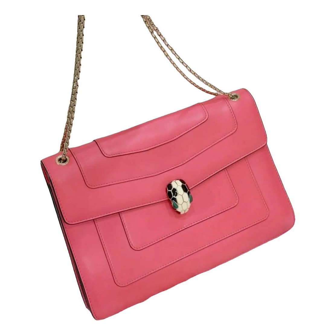 Serpenti leather handbag