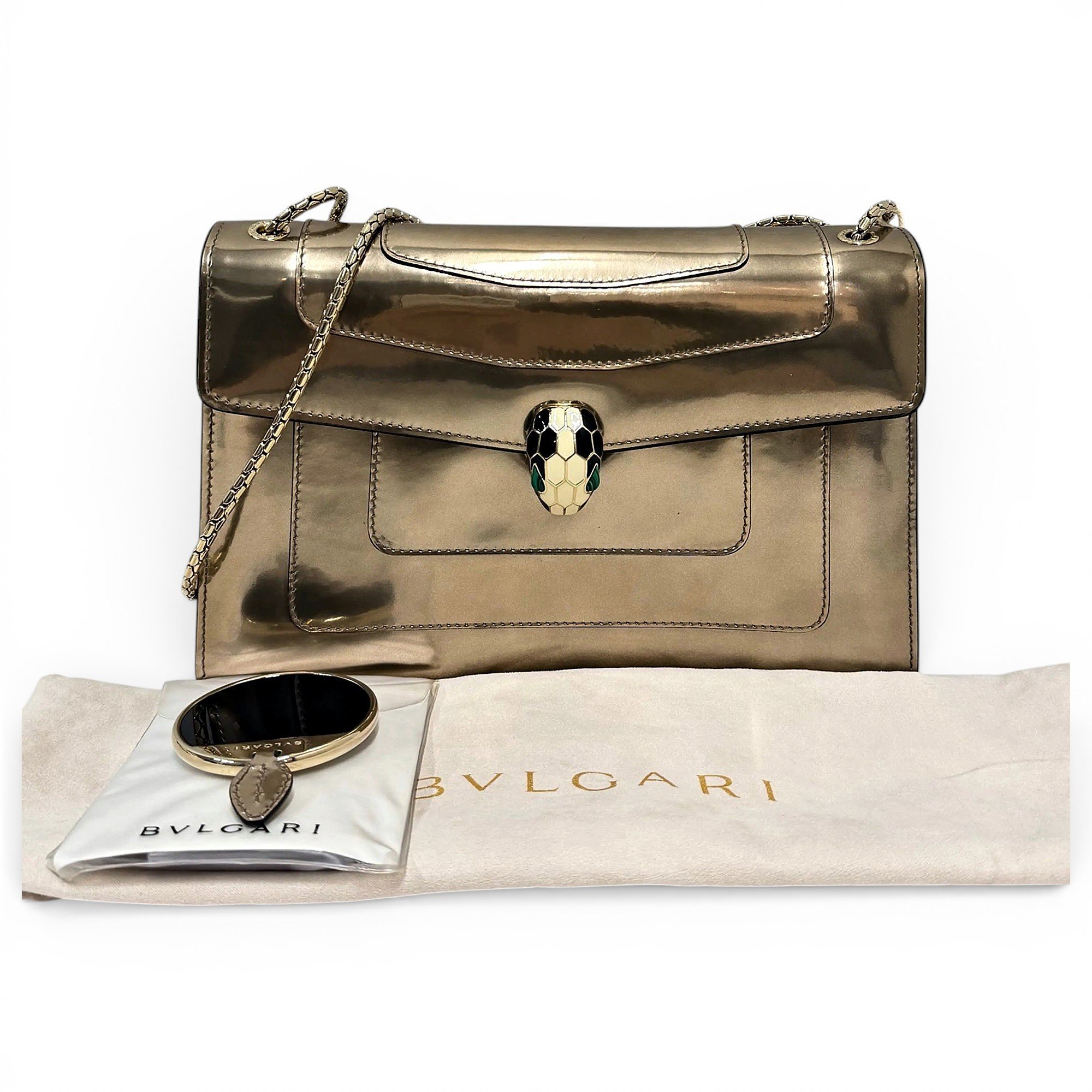 Serpenti leather crossbody bag