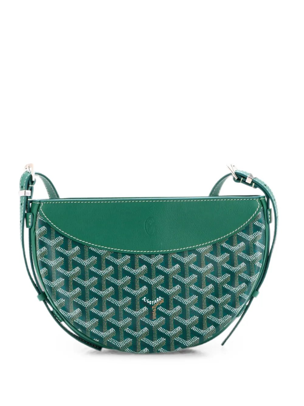 Hirondelle Coated Canvas and Leather shoulder bag