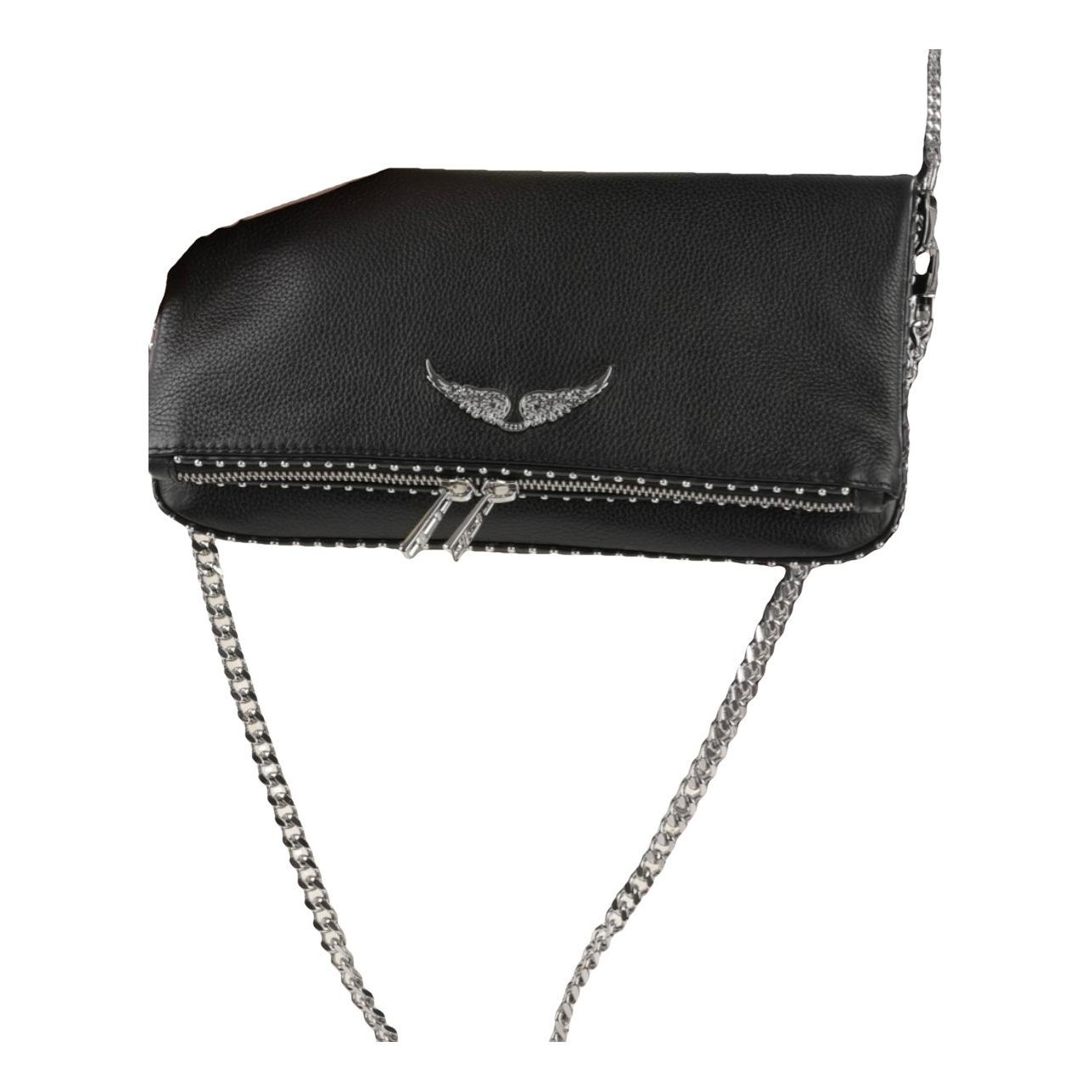 Rock leather clutch bag