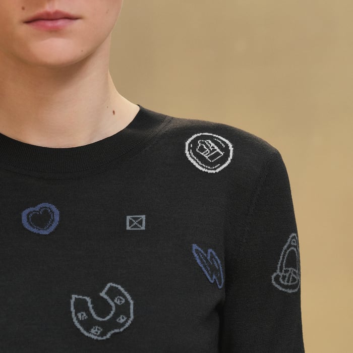 Noir "Candy Libris" Light Long-sleeve Sweater