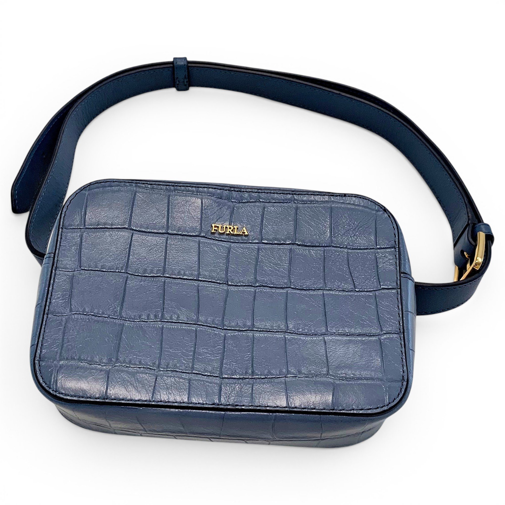 Leather clutch bag