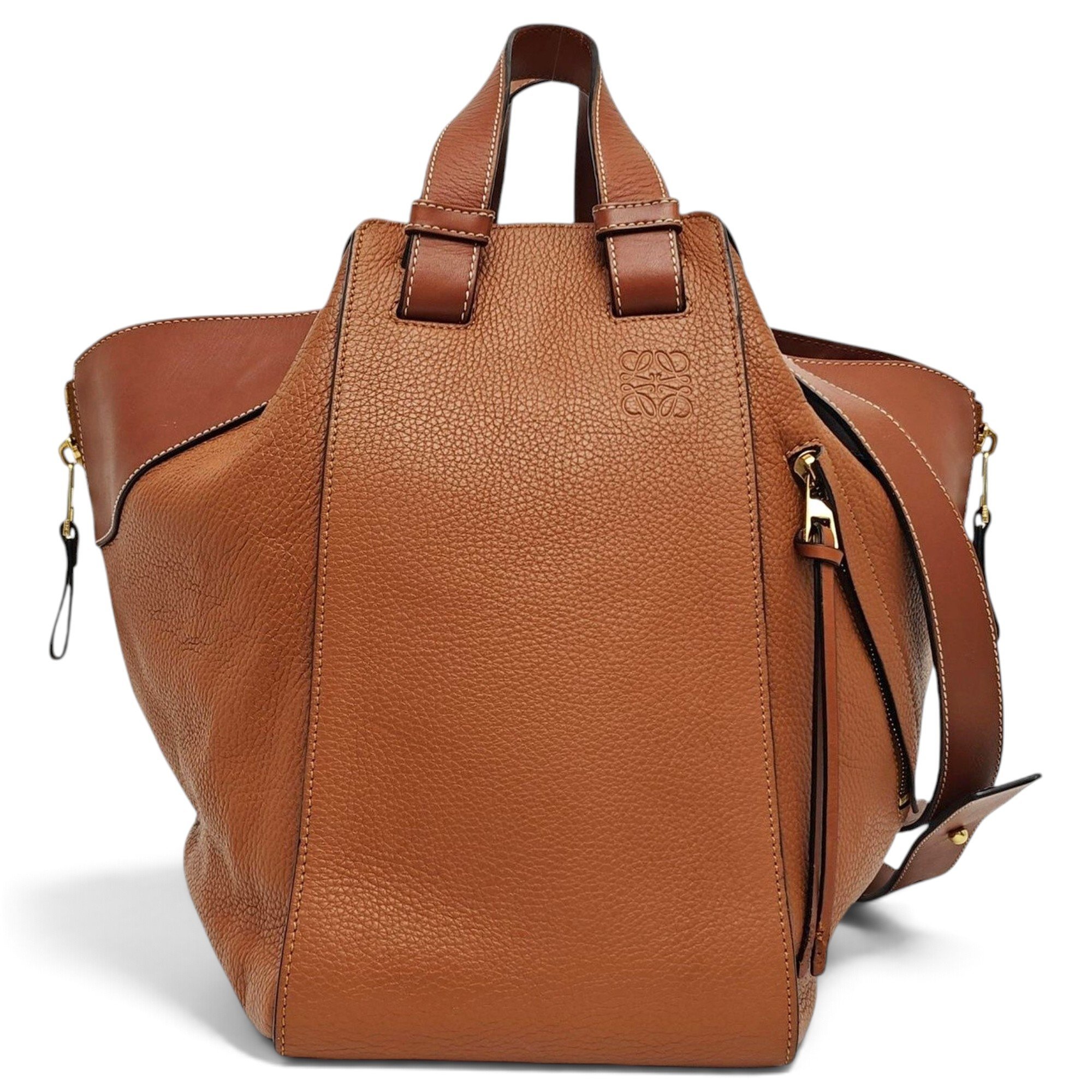 Hammock leather handbag