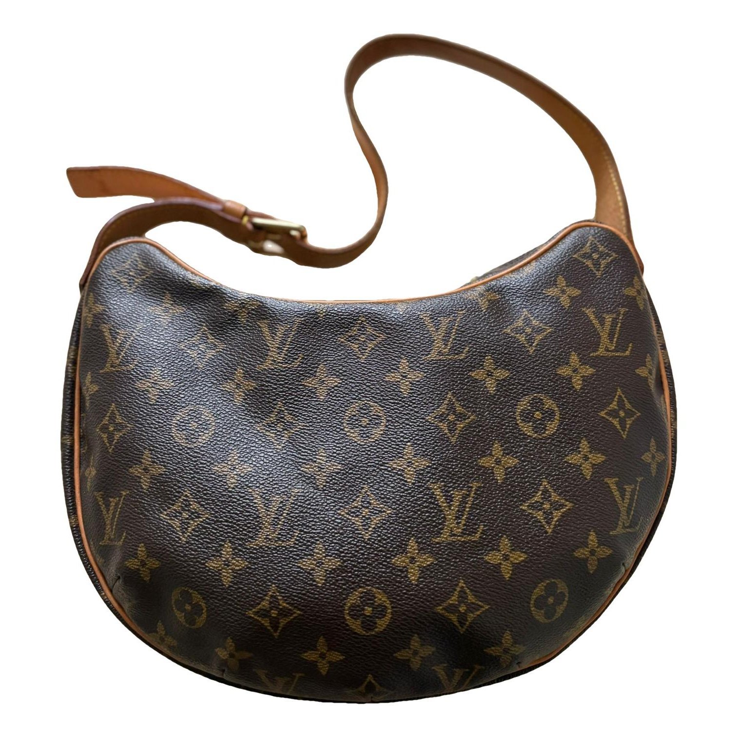 Croissant leather handbag