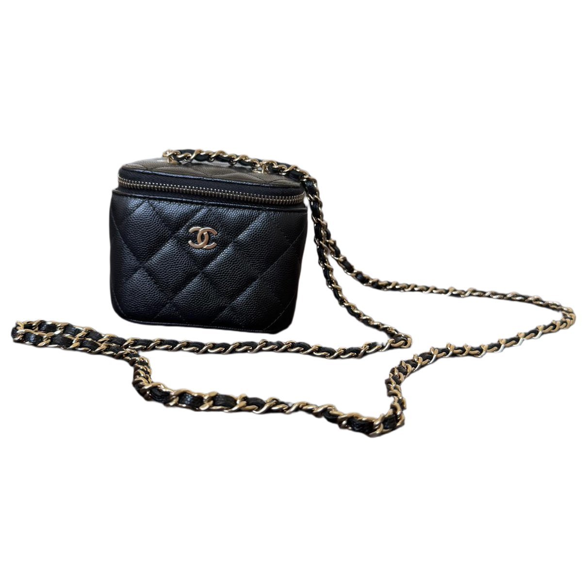 Trendy CC Vanity leather handbag