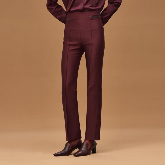 Rouge Bordeaux Cigarette Pants