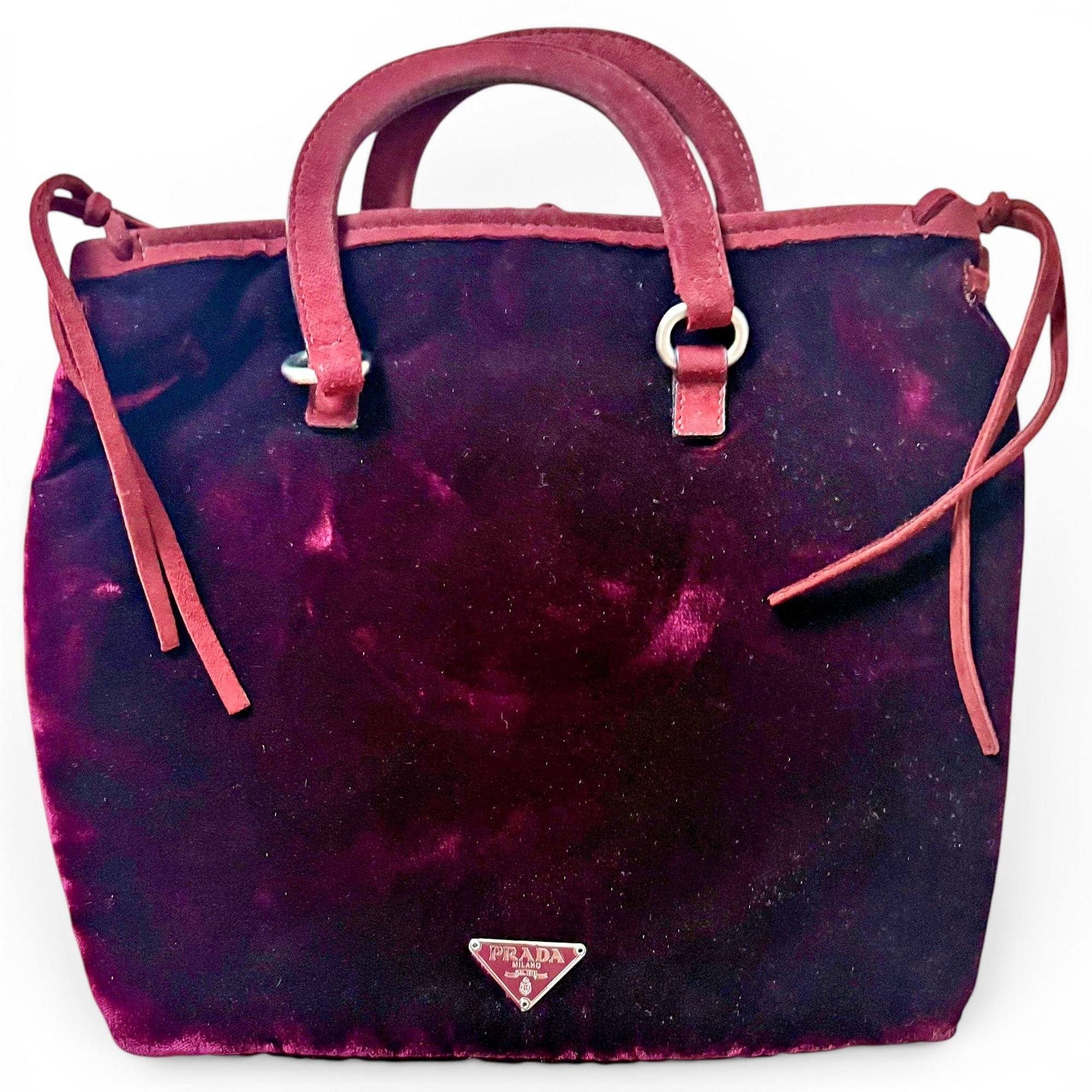 Velvet handbag