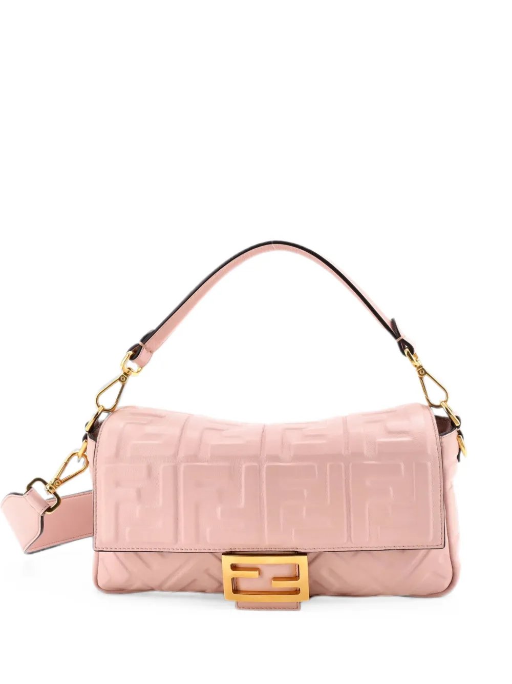Baguette NM Bag Zucca Embossed Leather Medium crossbody bag