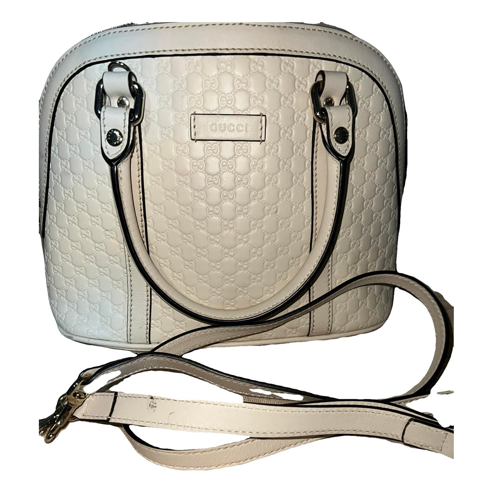 Dôme leather handbag