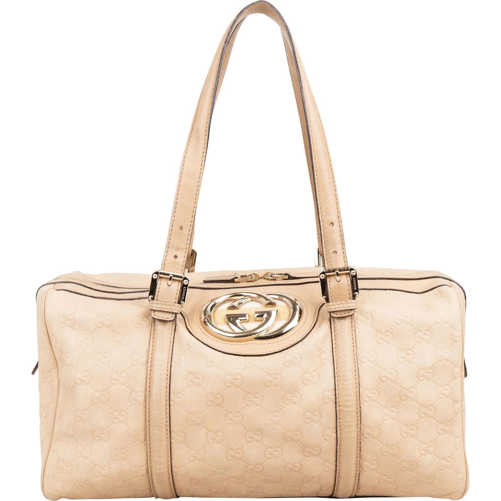 Boston leather handbag