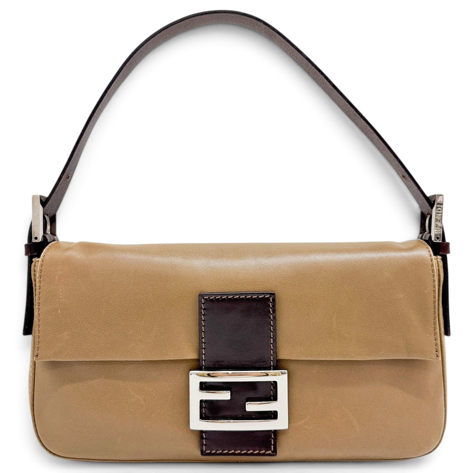 Baguette leather handbag