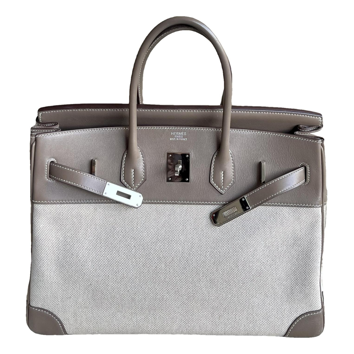 Hermes Birkin 35 Handbag Etoupe Swift Leather 2008