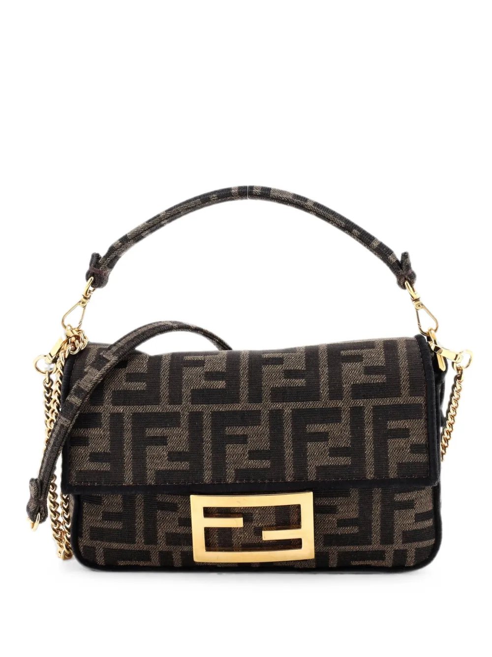 Baguette NM Bag Zucca Canvas Mini crossbody bag