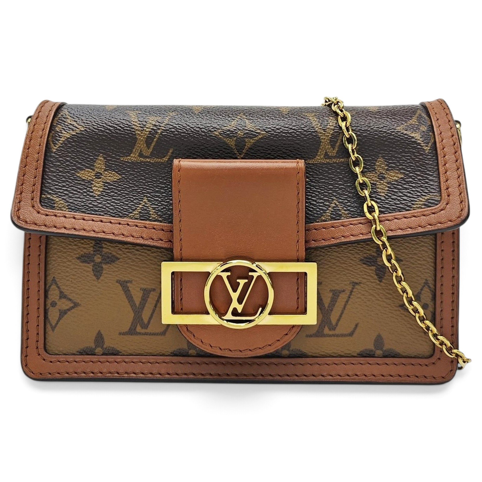 Dauphine leather handbag