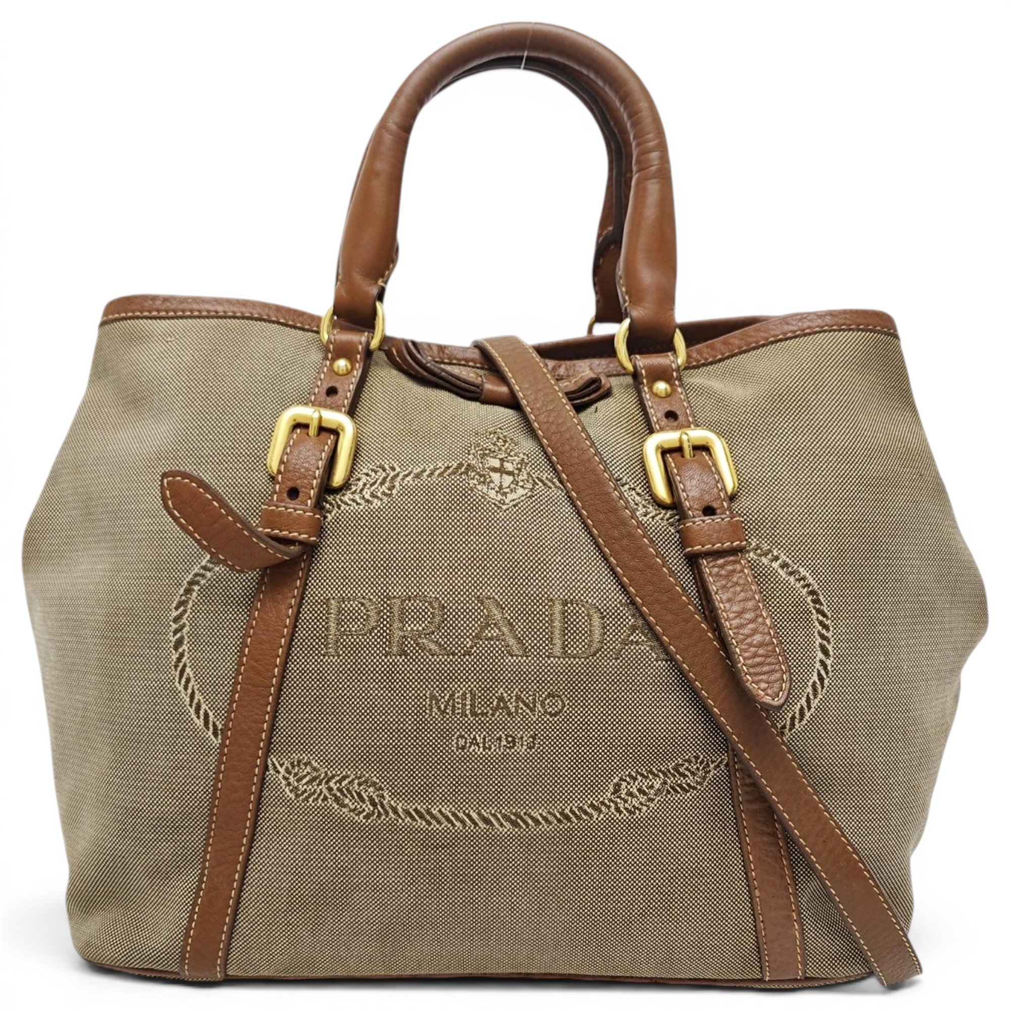Double cloth handbag