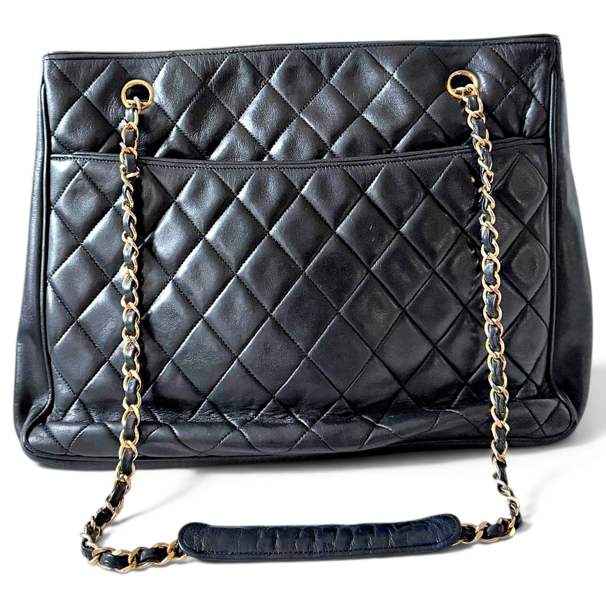Grand shopping leather tote