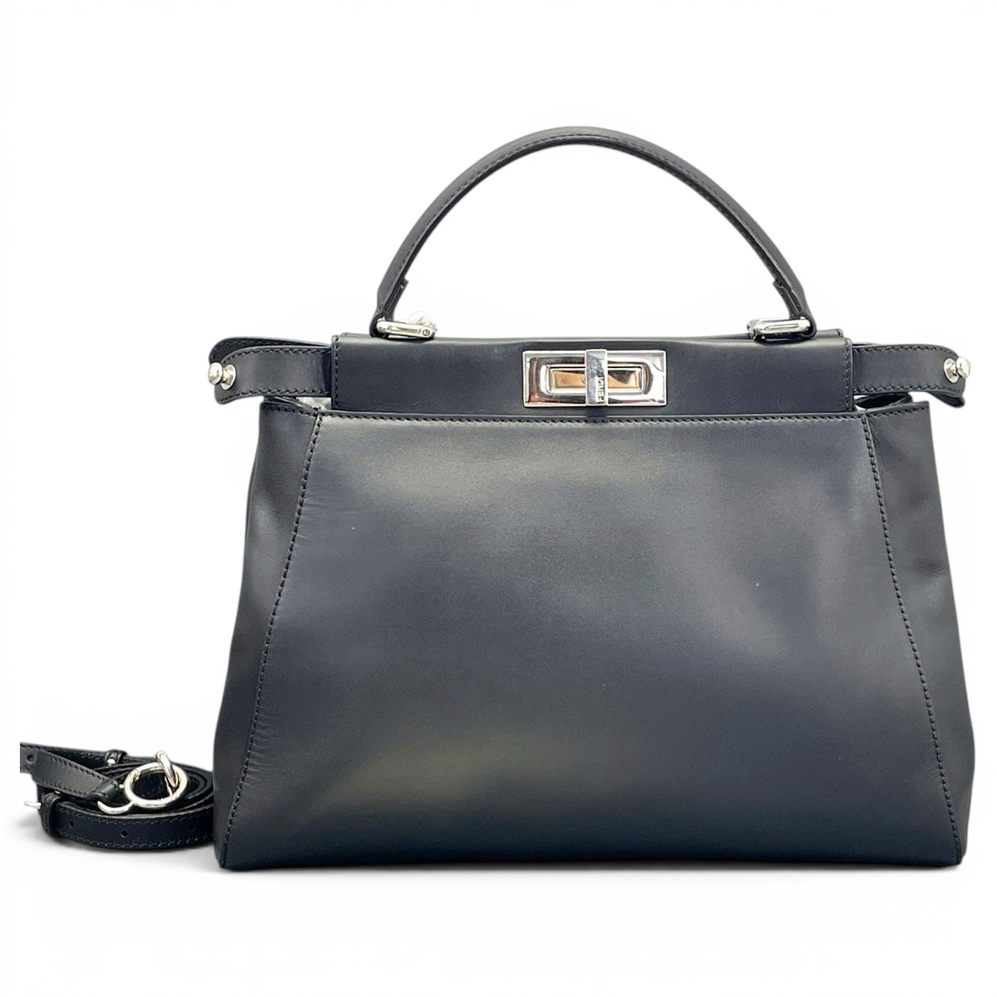 Peekaboo leather handbag