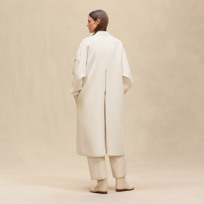 Blanc Naturel Bombers Coat