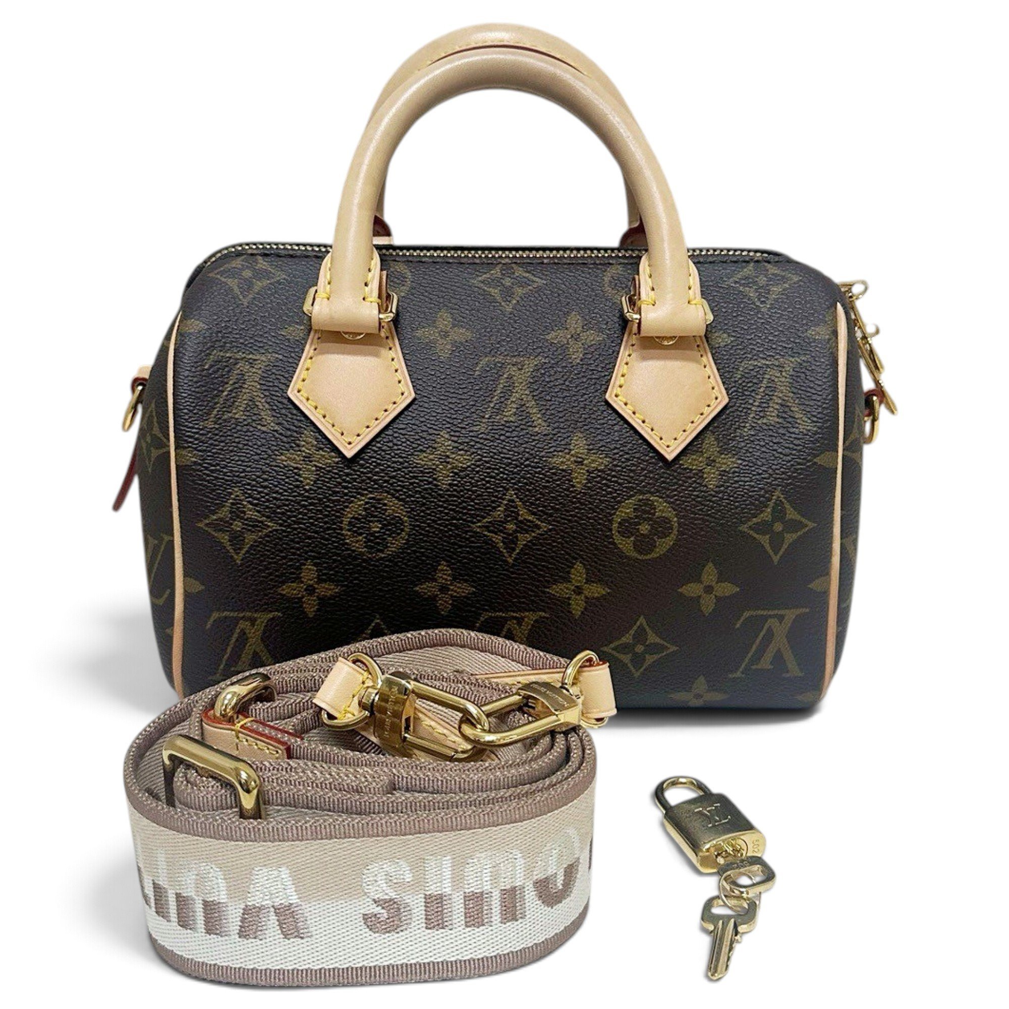 Nano Speedy / Mini HL leather handbag