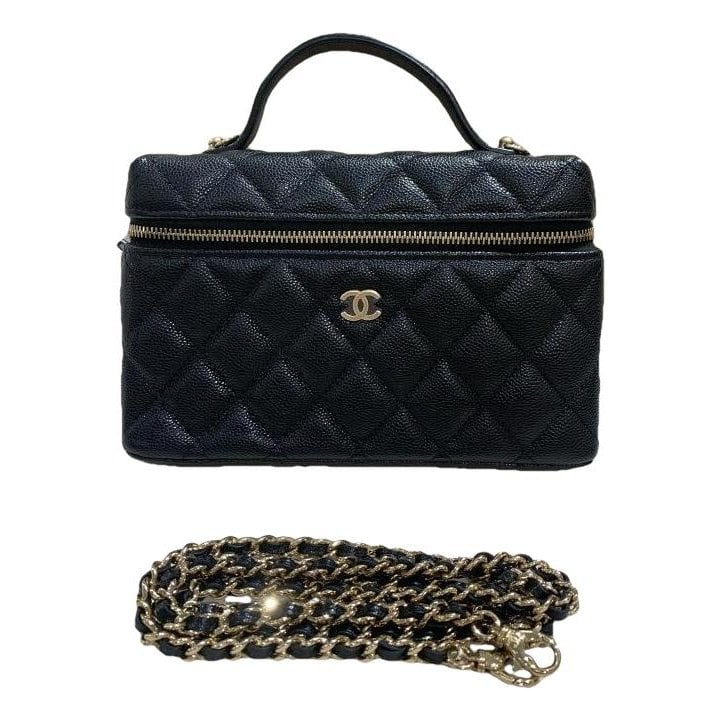 Vanity leather handbag