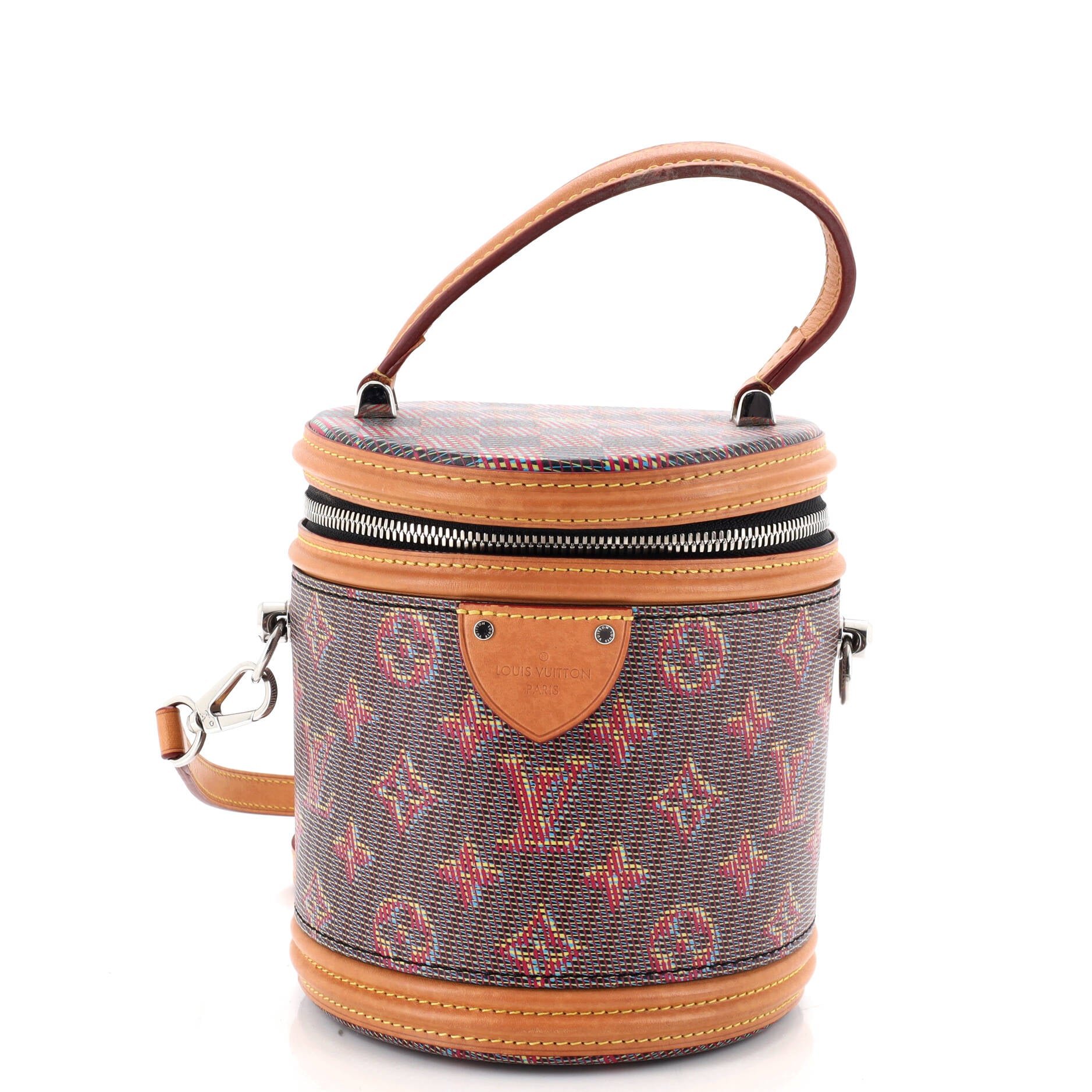 Cannes Handbag Damier Monogram LV Pop Canvas