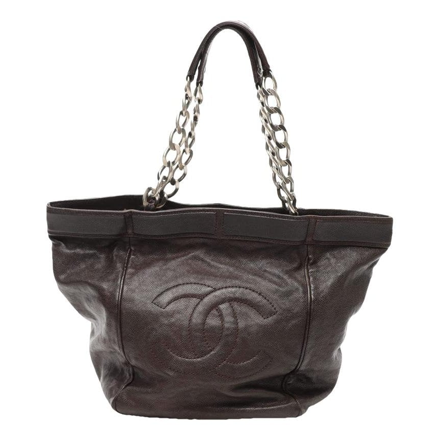 Leather tote
