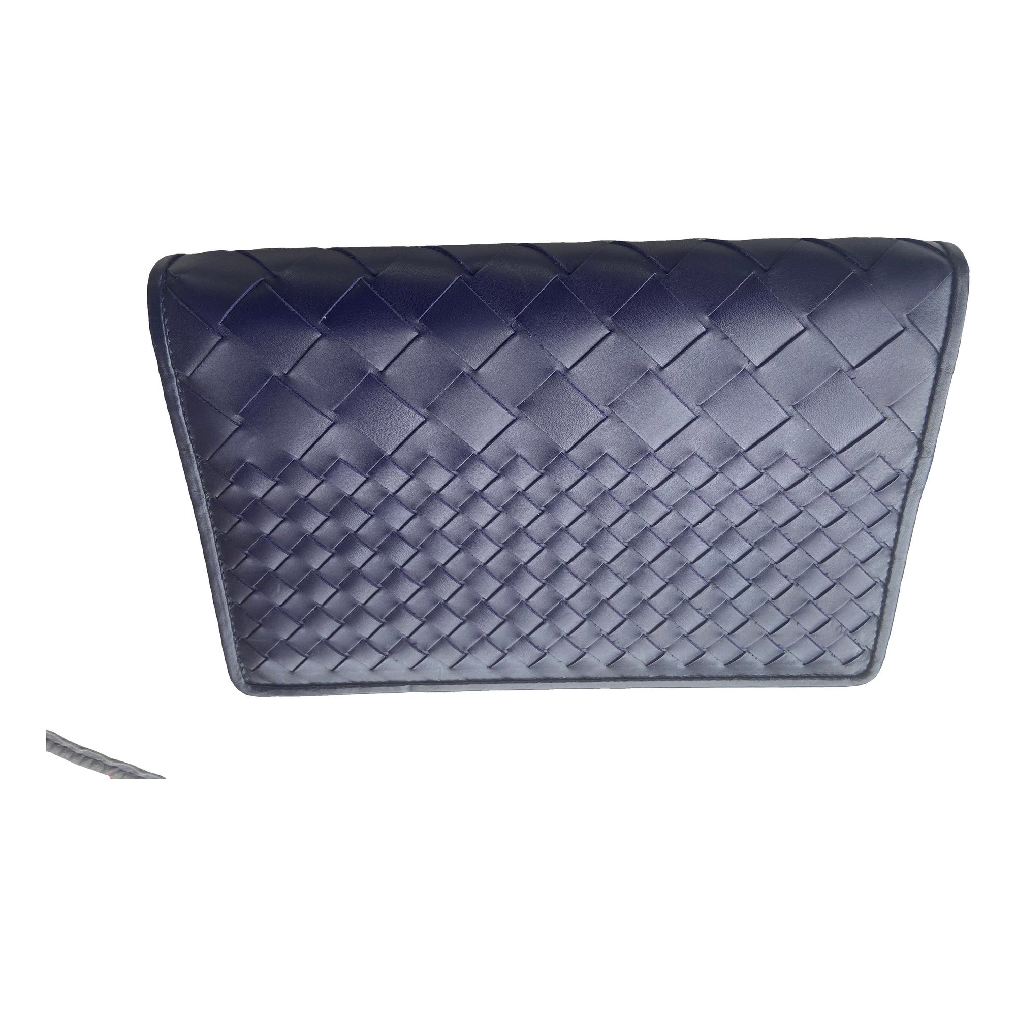 Leather clutch bag