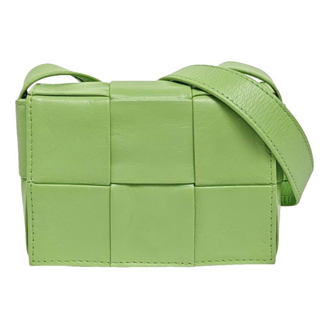 Cassette leather handbag