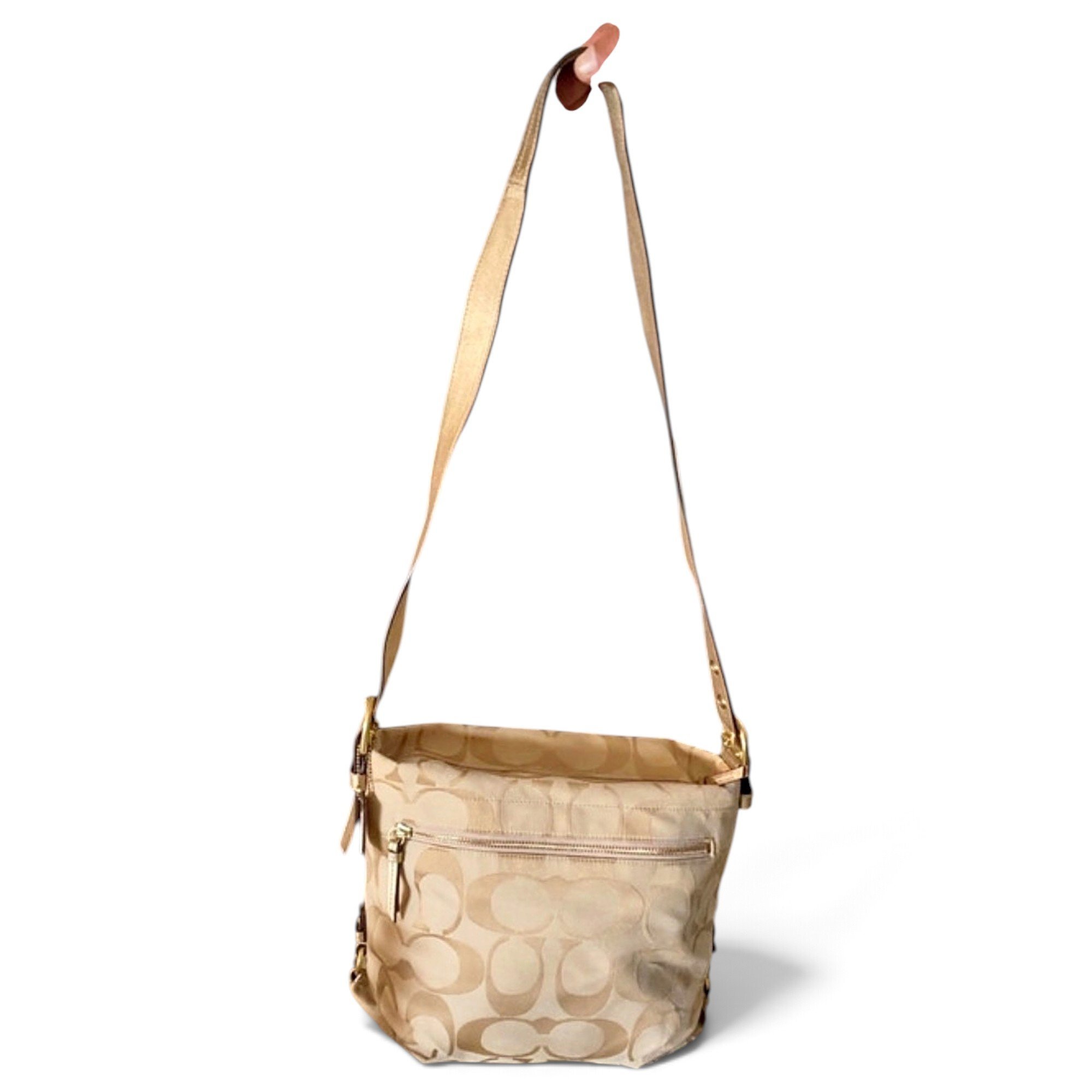 Coach Signature Sufflette cloth crossbody bag