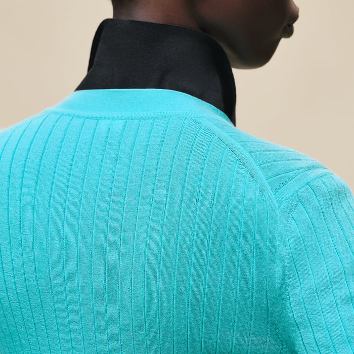 Vert Menthe Long-sleeve Cardigan