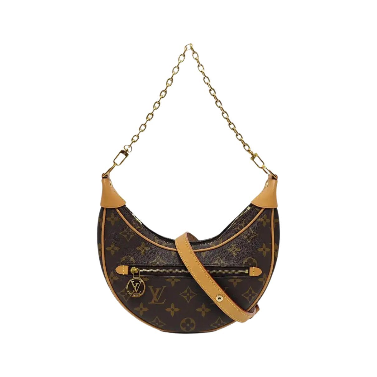 Loop leather crossbody bag