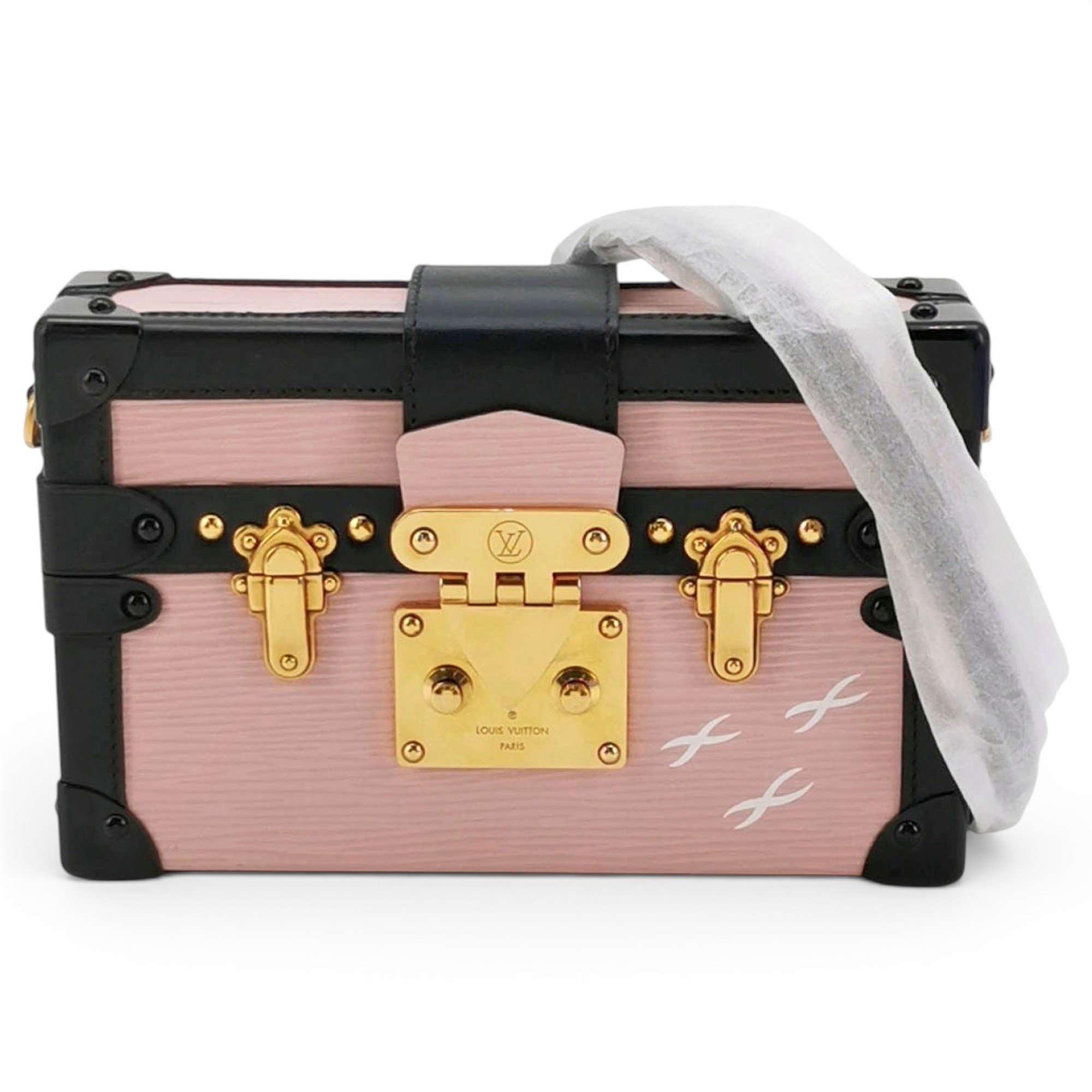 Petite Malle leather handbag