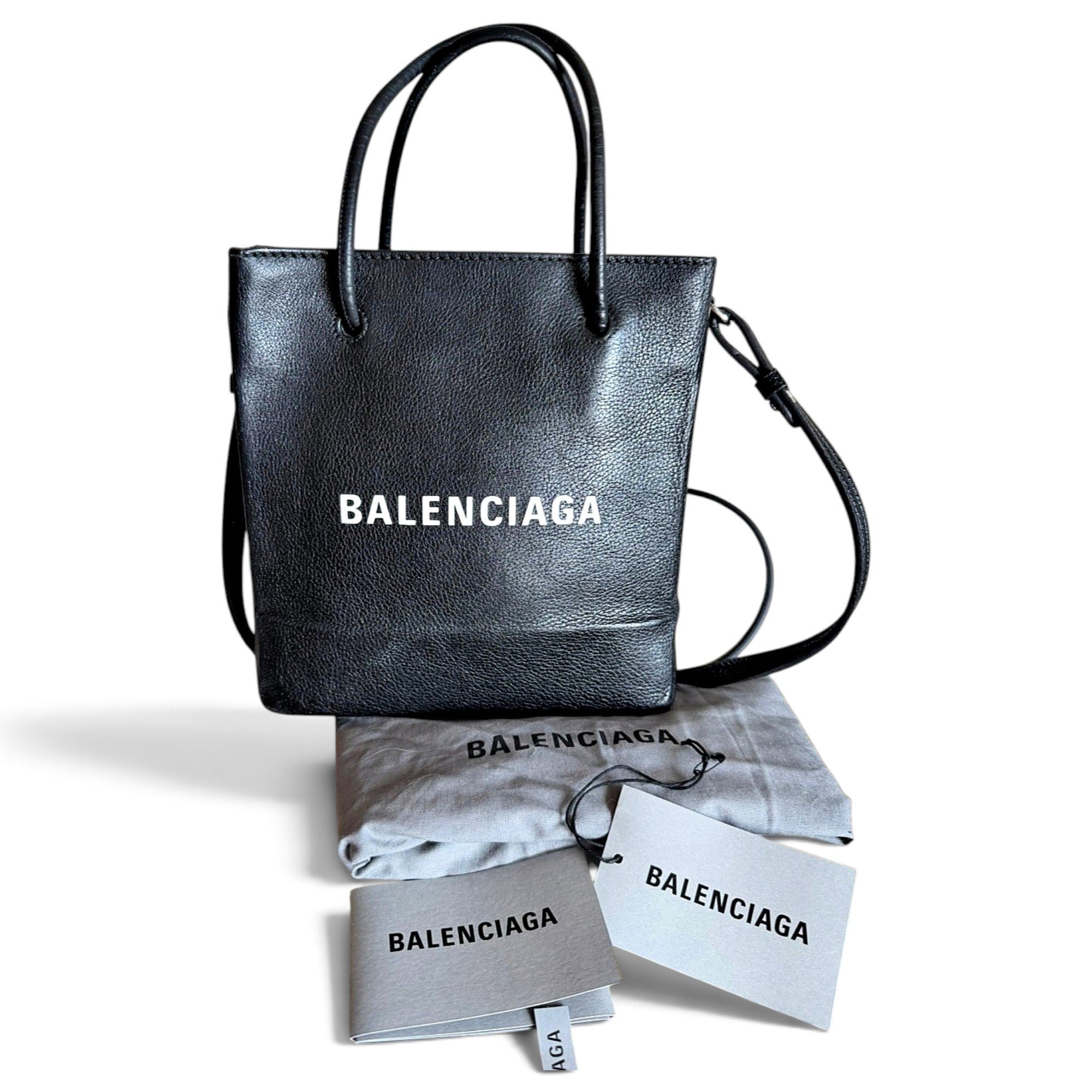 Balenciaga Shopping North South leather crossbody bag